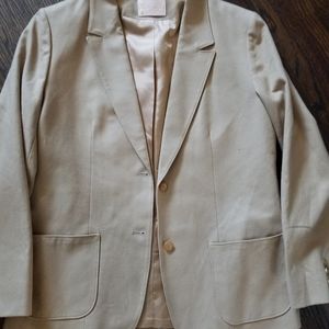 Vtg Pendleton Blazer Camel Size 14